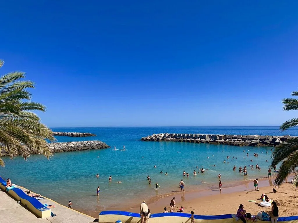 Beliebter Strand Auf madeira