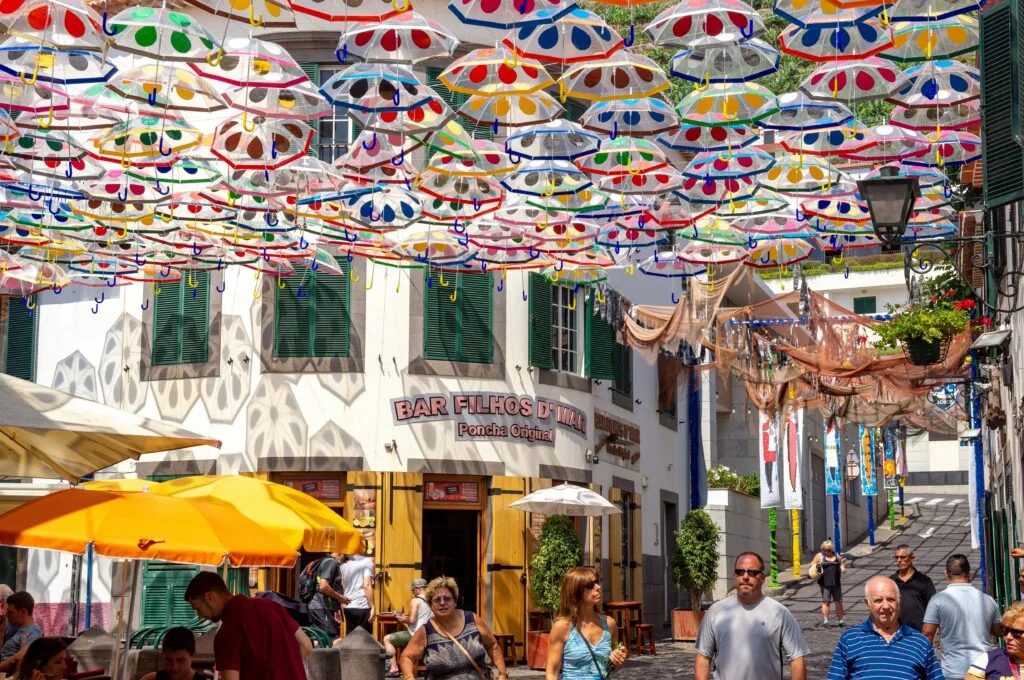 Gemütliche Straßen Madeira